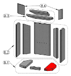 Oranier Pori 7 cegła podłogowa z prawej strony B Oranier Pori 7 cegła podłogowa z prawej strony B