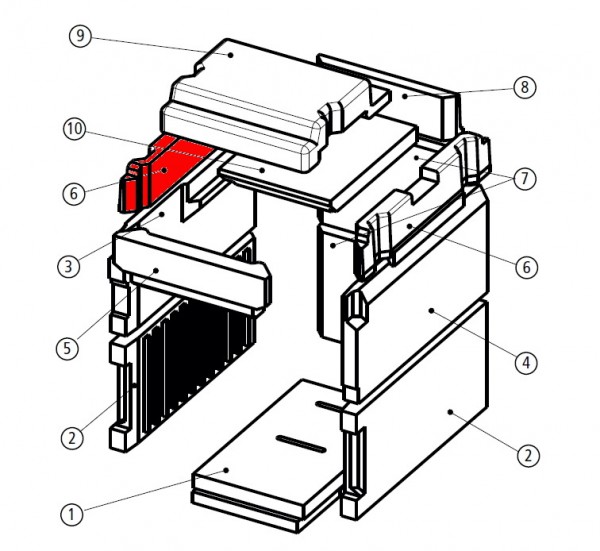 Leda Rubin K18 schermatura a sinistra Leda Rubin K18 schermatura a sinistra