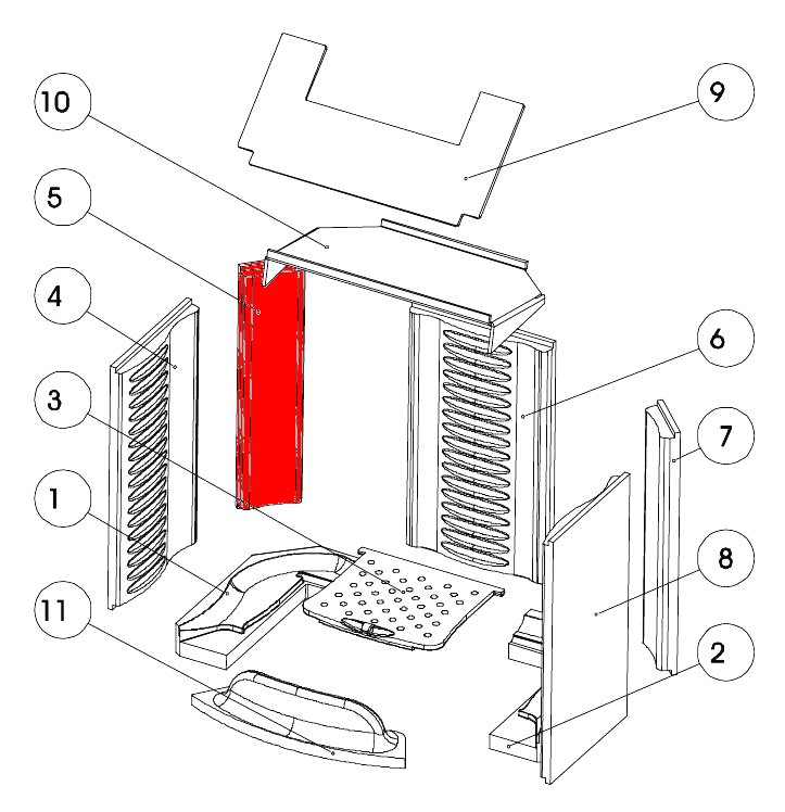Austroflamm Irony L sidesten venstre bagved Austroflamm Irony L sidesten venstre bagved