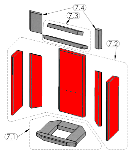 Oranier Pori 5 Zijsteen Set D Oranier Pori 5 Zijsteen Set D