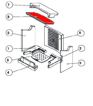 Austroflamm Solo moduł zmiany kierunku ciągu na dole Austroflamm Solo moduł zmiany kierunku ciągu na dole