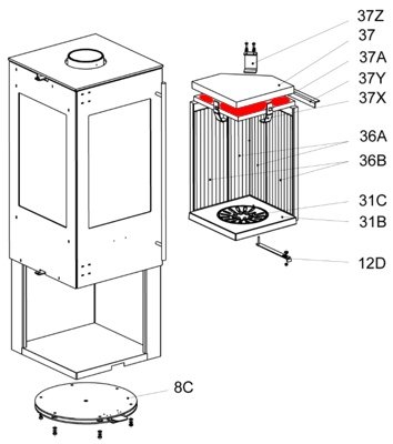 Olsberg Pantoja déflecteur bas Olsberg Pantoja déflecteur bas