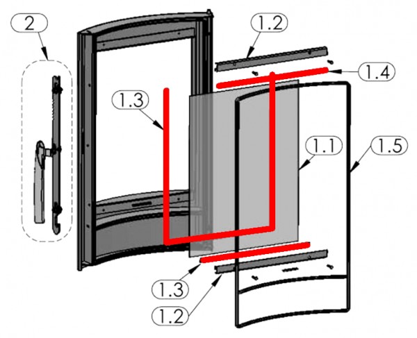 Oranier Pori 5 pakning glas A Oranier Pori 5 pakning glas A