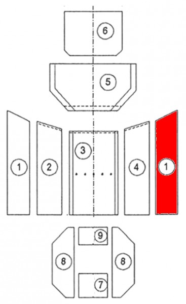 Oranier Kiruna 6 angolo pietra laterale a destra anteriore A Oranier Kiruna 6 angolo pietra laterale a destra anteriore A