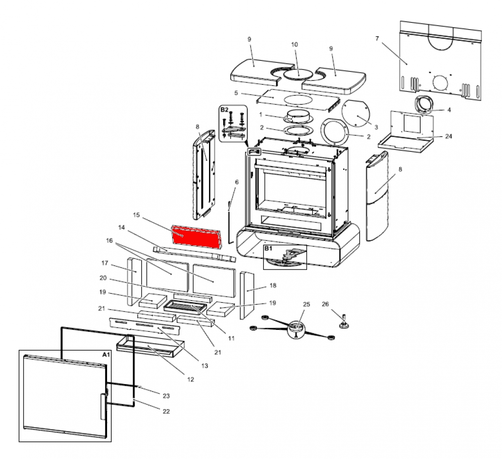 Haas-Sohn Hillington easy 347.15 røgvenderplade oven