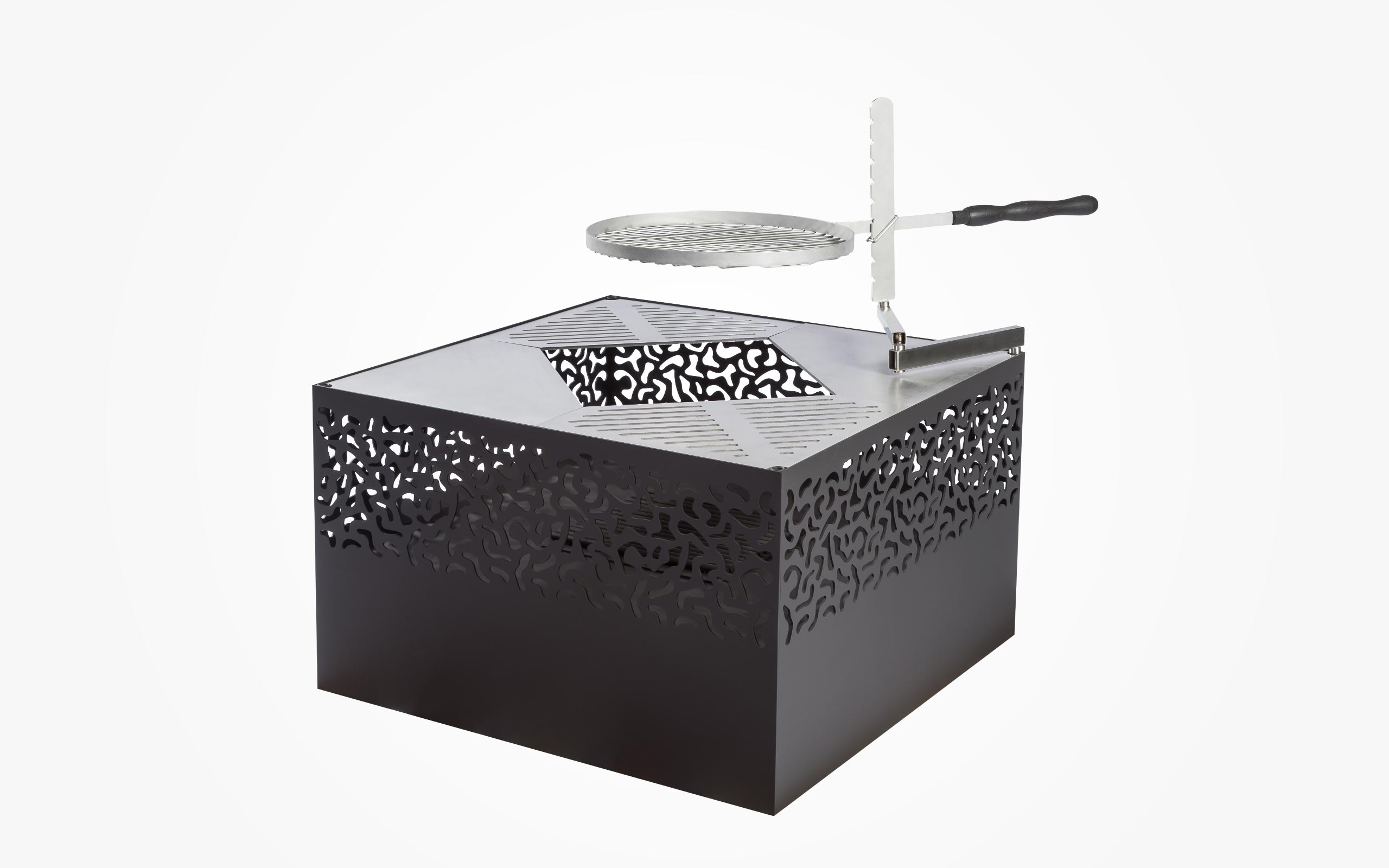 Feuerkorb Feu du Jardin Carre 750, schwarz