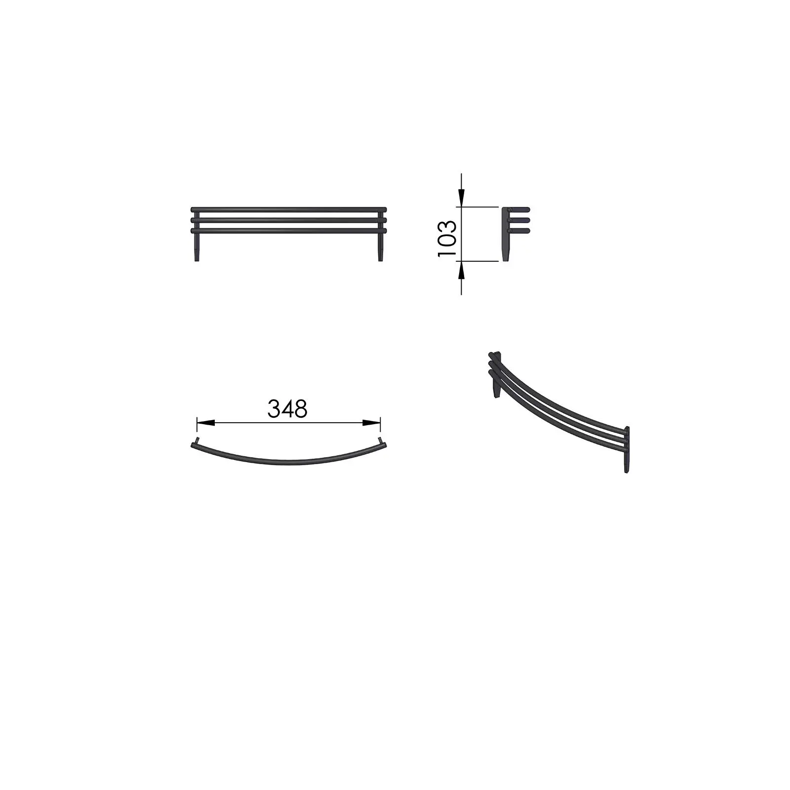 Termatech TT80 ruszt stojący Termatech TT80 ruszt stojący