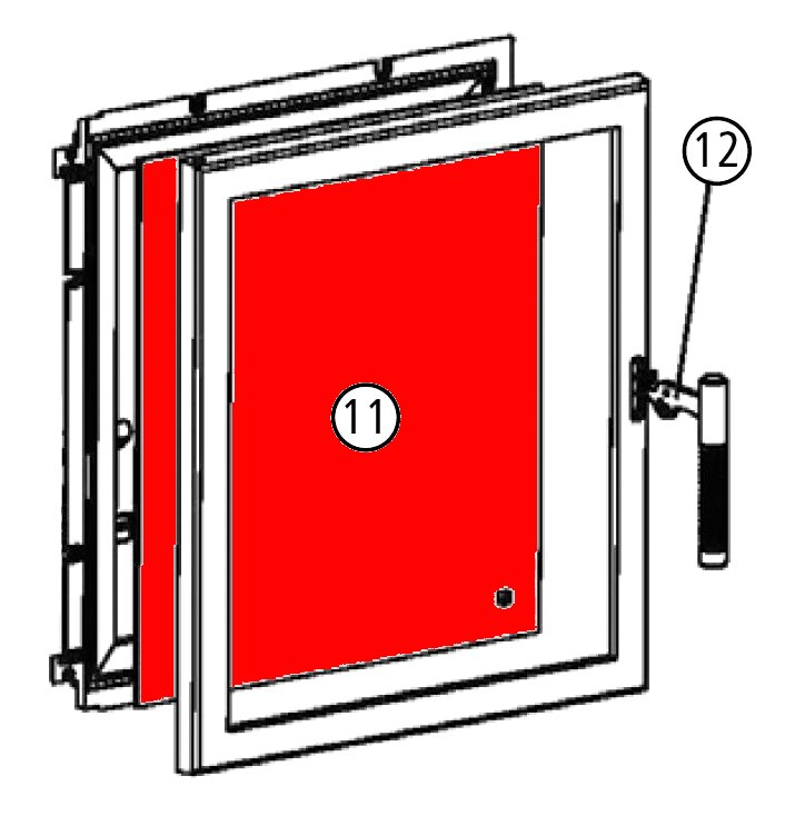 Leda Fondia Sichtscheibe Explosionszeichnung Leda Fondia Sichtscheibe Explosionszeichnung