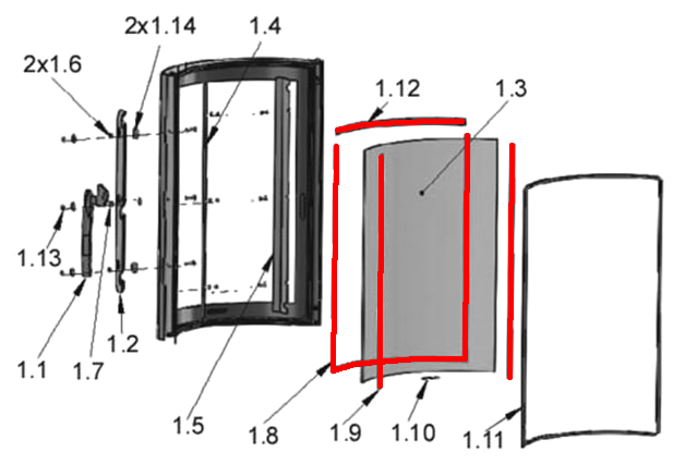 Oranier Arkona 7 joint d’étanchéité vitre Oranier Arkona 7 joint d’étanchéité vitre