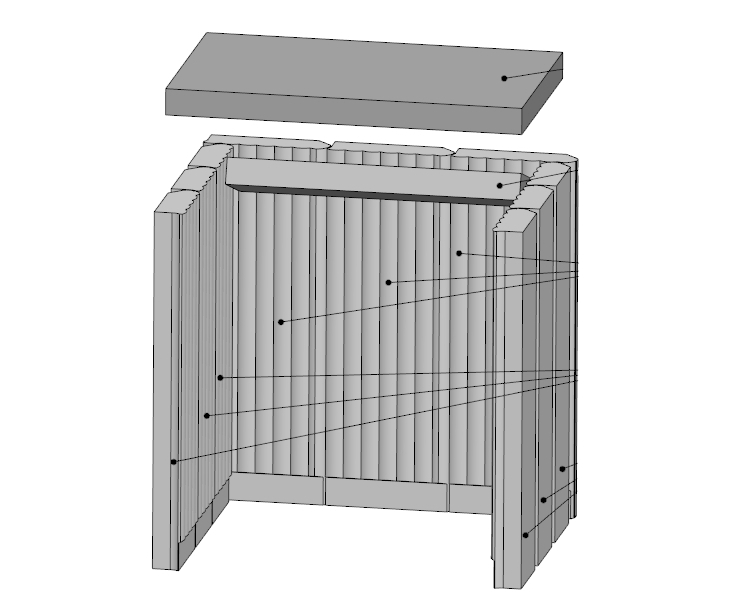 Romotop Bok Plech binnenwerk