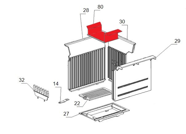 La Nordica Rosetta BII Liberty vlamplaat A La Nordica Rosetta BII Liberty vlamplaat A