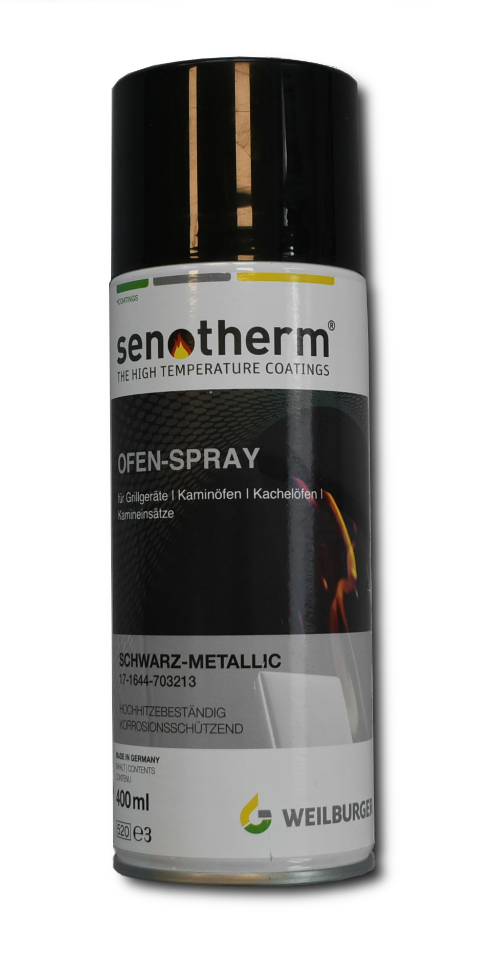 Königshütte Ofenspray schwarz metallic