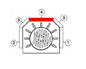 Haas+Sohn Leon 234.17 Rückwandstein Feuerraumstein Haas+Sohn Leon 234.17 Rückwandstein Feuerraumstein