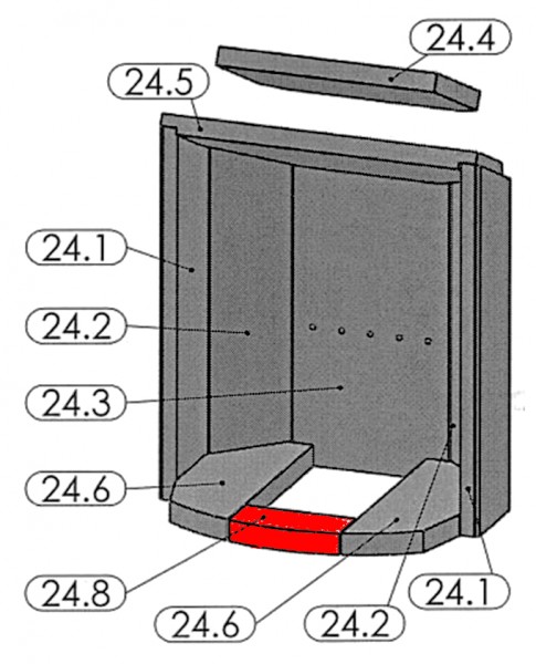 Oranier Pori 7 Bodemsteen voorkant A Oranier Pori 7 Bodemsteen voorkant A