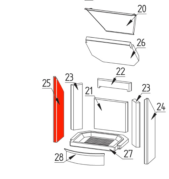 Fireplace Monte Carlo sidesten venstre foran