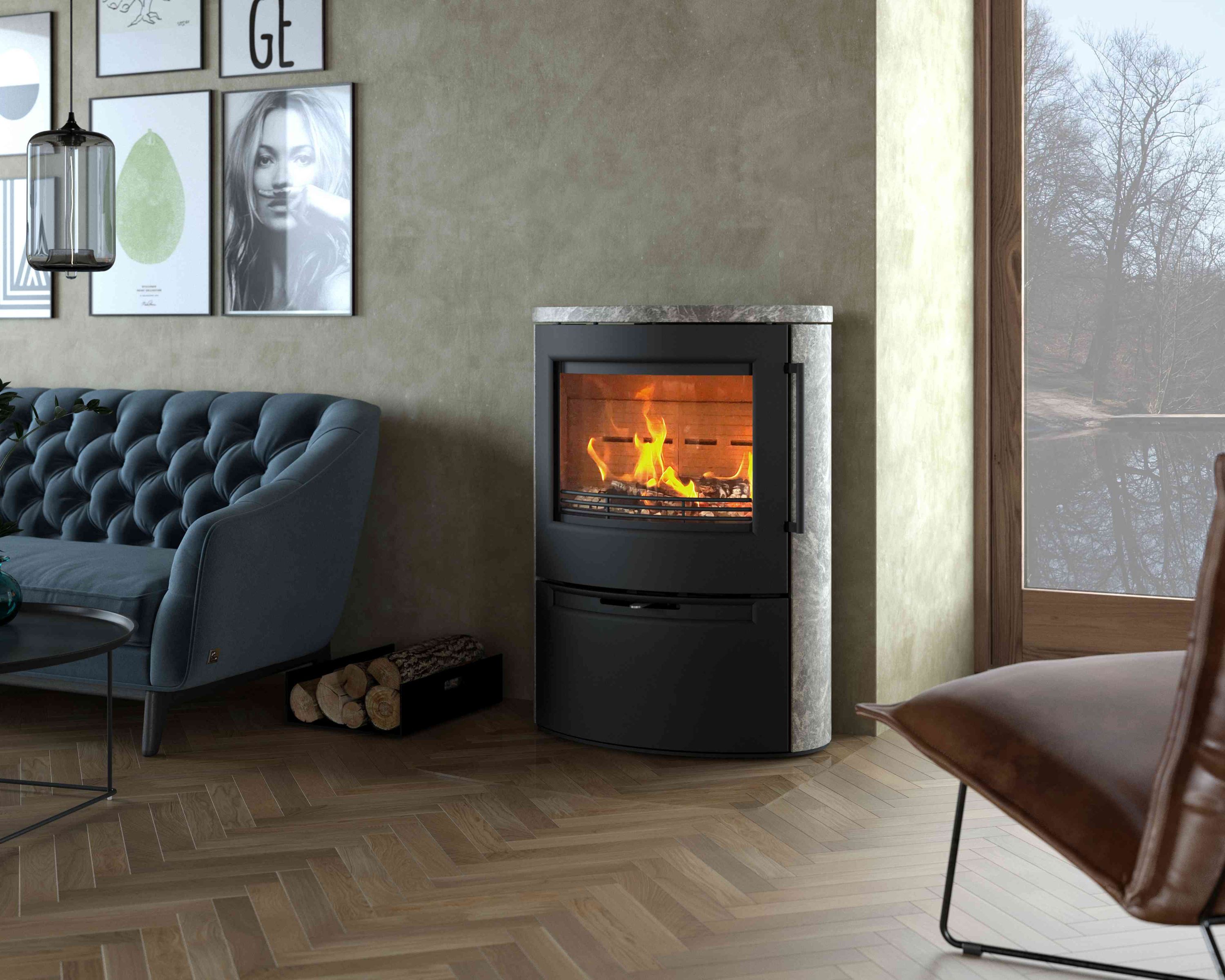Kaminofen TermaTech TT55RS Classic Speckstein, 7,5 kW