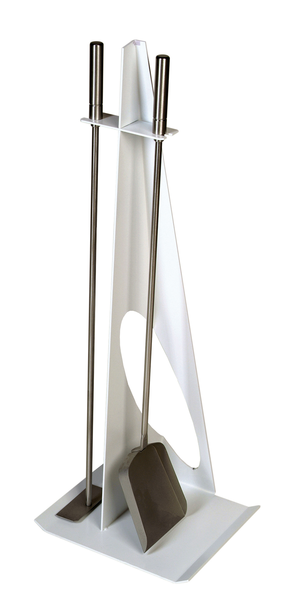 Lienbacher Kaminbesteck aus Edelstahl, 2- teilig, weiß beschichtet Lienbacher Kaminbesteck aus Edelstahl, 2- teilig, weiß beschichtet