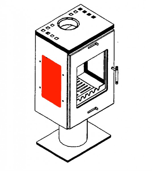 Caminos Triton szyba wziernika z lewej strony na zewnątrz Caminos Triton szyba wziernika z lewej strony na zewnątrz