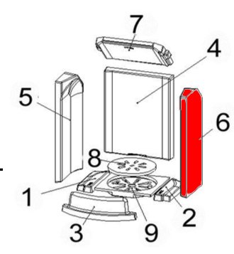 Austroflamm Uno Xtra sidesten højre Austroflamm Uno Xtra sidesten højre