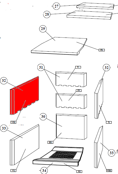 Fireplace Manhattan Zijsteen links boven Fireplace Manhattan Zijsteen links boven
