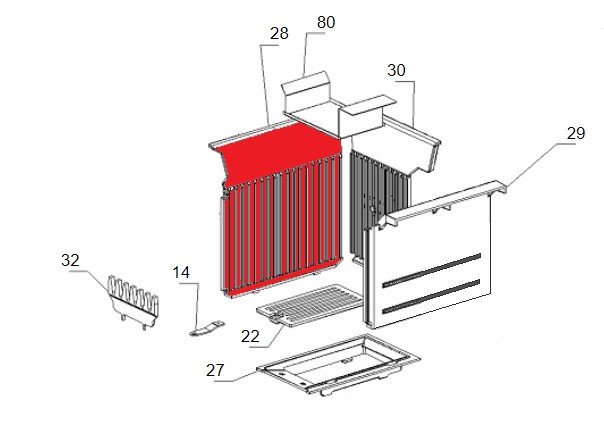 La Nordica Rosetta Zijplaat links A La Nordica Rosetta Zijplaat links A