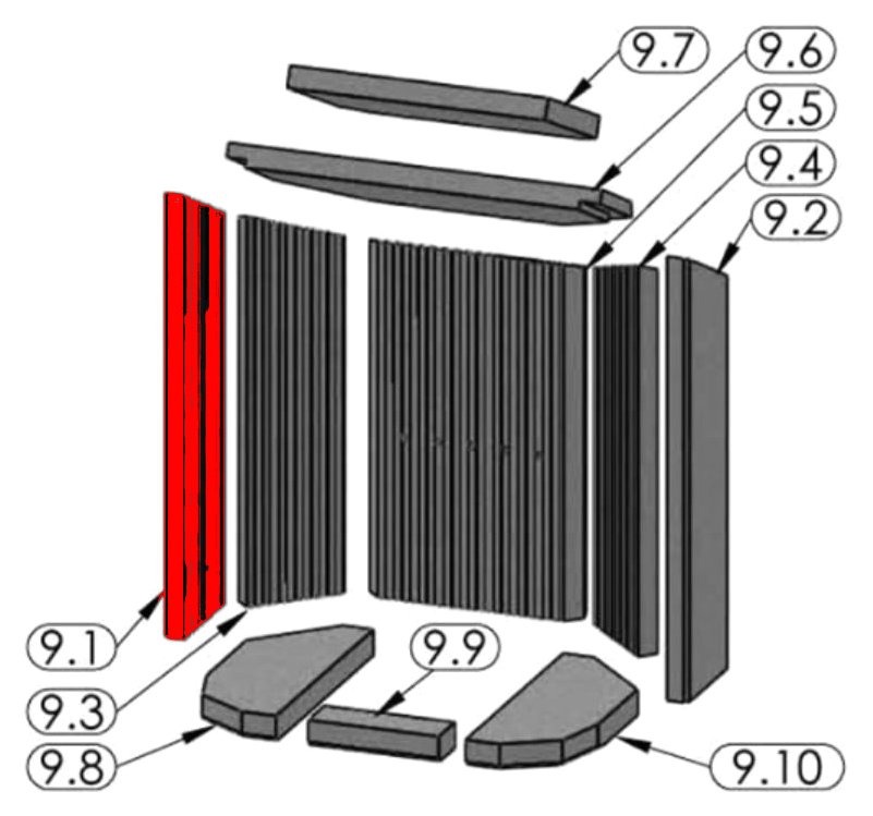 Justus Island 7 Seitenstein links vorne B Justus Island 7 Seitenstein links vorne B