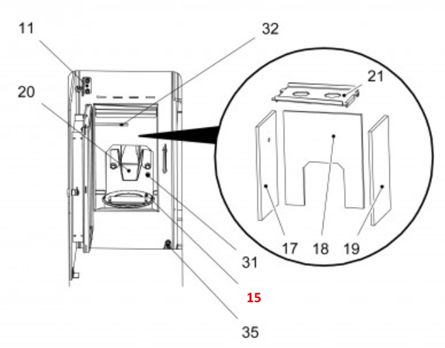 Haas-Sohn Pallazza 517.08 pot de brûleur Haas-Sohn Pallazza 517.08 pot de brûleur