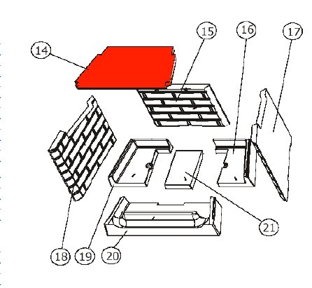 Austroflamm Fireplace 2 déflecteur B