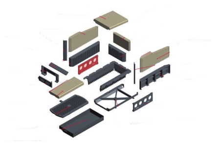 Schmid Format 12 supporto a sinistra supporto griglia