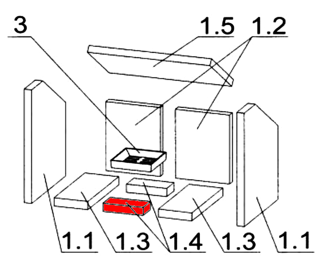 Oranier Bohemia Bodemsteen voorkant B Oranier Bohemia Bodemsteen voorkant B