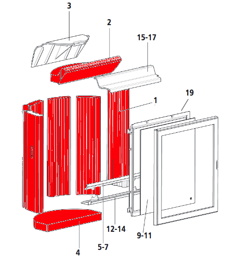 Leda Magma D binnenwerk Leda Magma D binnenwerk