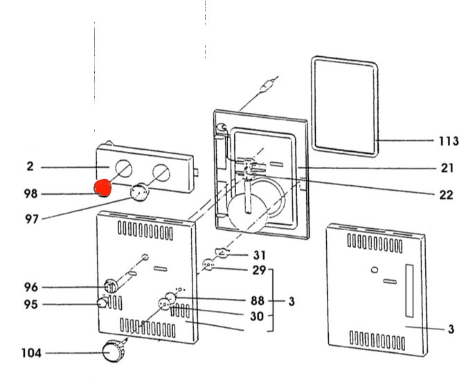 Wamsler K147 termometro acqua
