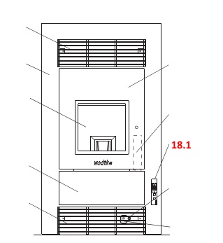 Wodtke PE Einbaugerät air+ betjeningsenhed