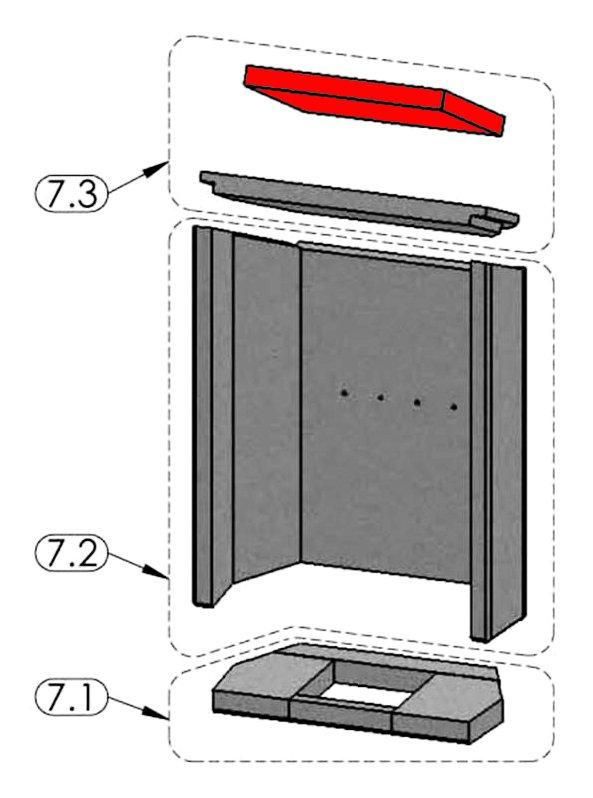 Justus Austin 7 Zugumlenkung oben C Vermiculitestein Justus Austin 7 Zugumlenkung oben C Vermiculitestein