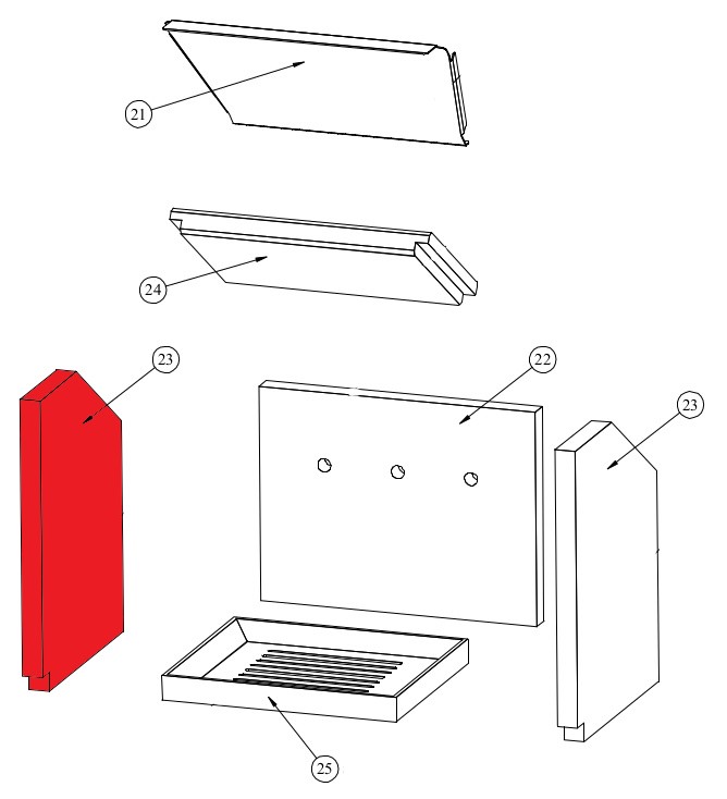 Fireplace Hordo Zijsteen links Fireplace Hordo Zijsteen links