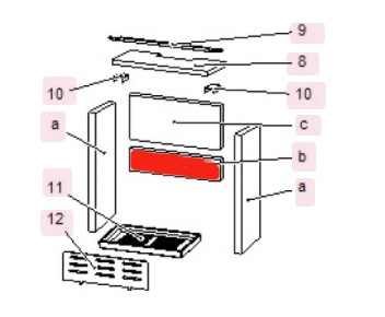 Haas-Sohn Pinus II 218.17 cegła tylnej ściany na dole Haas-Sohn Pinus II 218.17 cegła tylnej ściany na dole