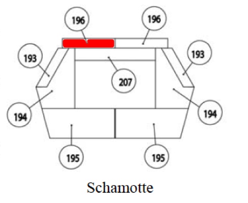 Haas+Sohn Orsted 266.17 Rückwandstein links Haas+Sohn Orsted 266.17 Rückwandstein links