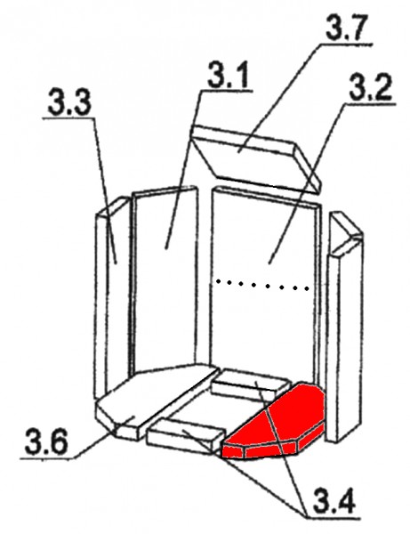 Oranier Kiruna 8 Bodemsteen rechts C Oranier Kiruna 8 Bodemsteen rechts C