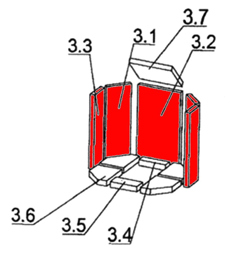 Oranier Kiruna 8 Zijsteen Set A Oranier Kiruna 8 Zijsteen Set A