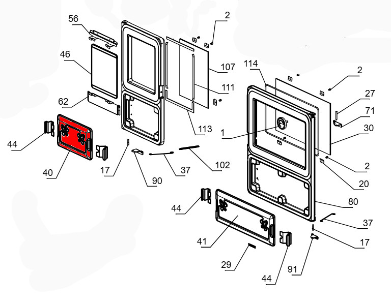 La Nordica Milly habillage latéral avant gauche bordeaux La Nordica Milly habillage latéral avant gauche bordeaux