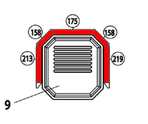 Haas-Sohn Bergamo 267.17 revêtement de chambre de combustion Haas-Sohn Bergamo 267.17 revêtement de chambre de combustion