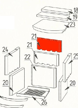 Fireplace Jack Achterste muur steen boven Fireplace Jack Achterste muur steen boven