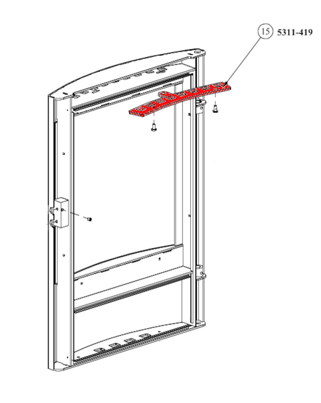 Fireplace Solferino Sekundärlufregler Luftzufuhrregler  Fireplace Solferino Sekundärlufregler Luftzufuhrregler