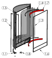 Oranier Pisa support de disque set Oranier Pisa support de disque set