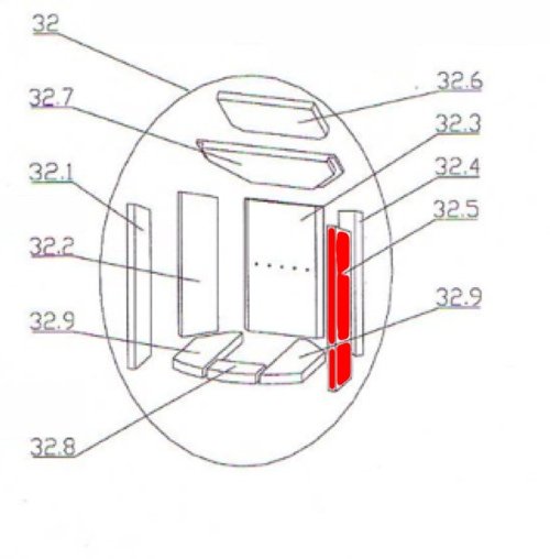 Oranier Polar type 4654-6 pierre latérale droit avant B Oranier Polar type 4654-6 pierre latérale droit avant B