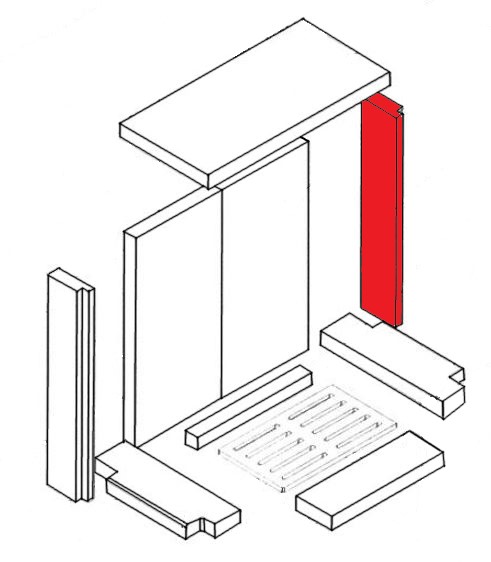 Caminos Triton cegła boczna z prawej strony Caminos Triton cegła boczna z prawej strony