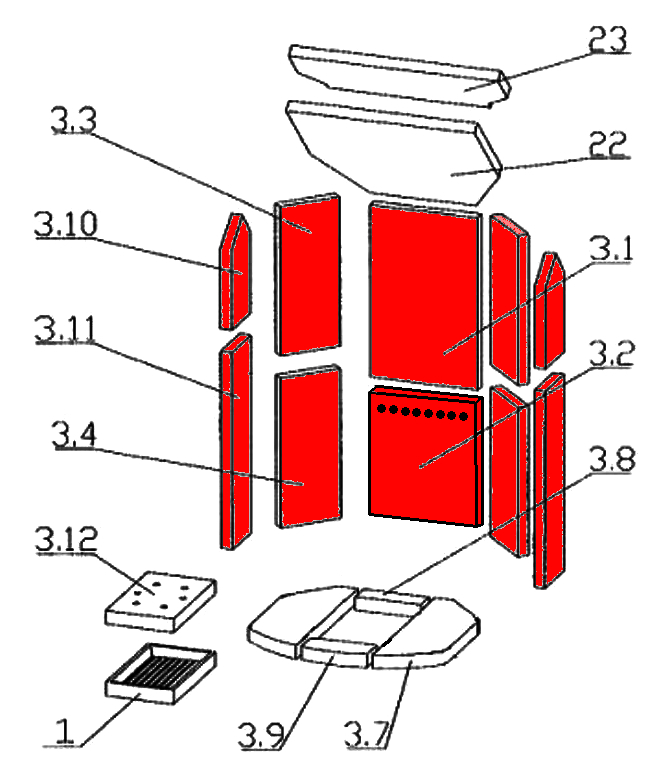 Oranier Polar 8 cegła boczna zestwa D Oranier Polar 8 cegła boczna zestwa D