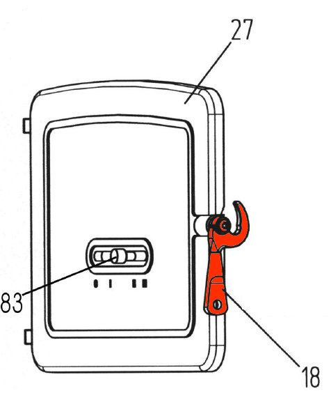 Wamsler WO 109-6 poignée de porte poignée