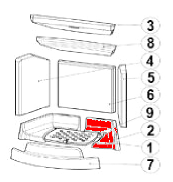 Austroflamm Fynn Xtra Bodemsteen rechts