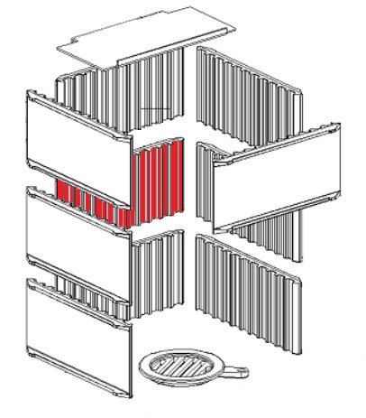 Kleining Dorella L8 płyta tylnej ściany centralnie Kleining Dorella L8 płyta tylnej ściany centralnie